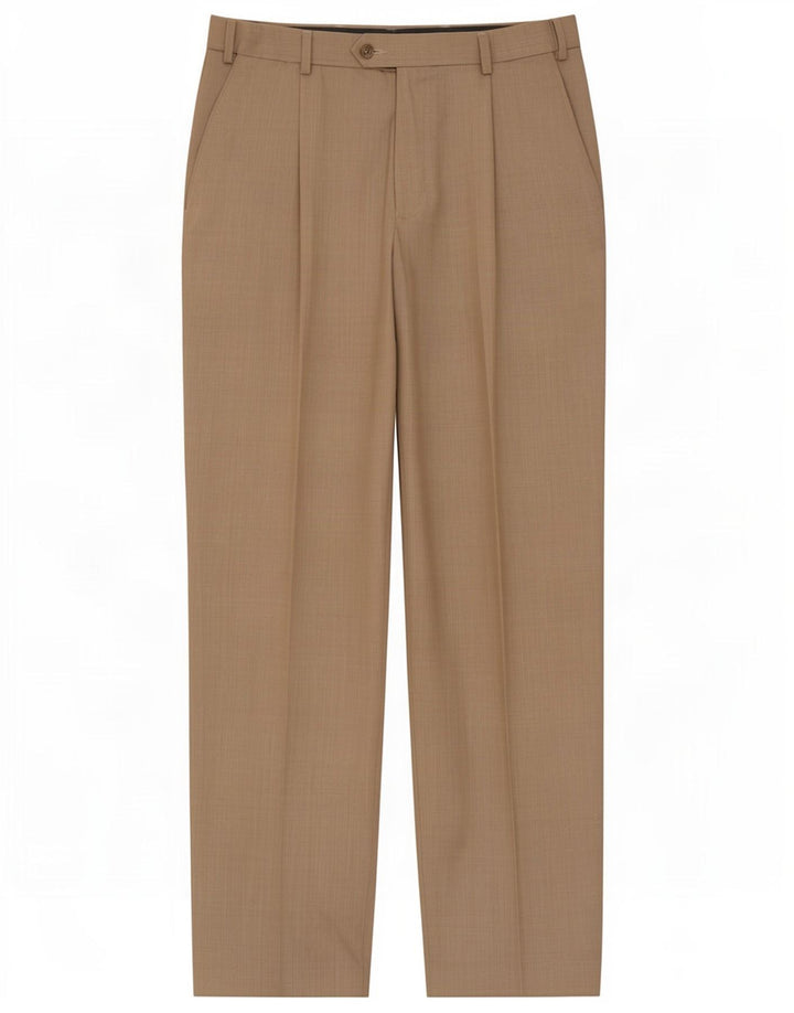 Marks & Spencer Herre Regular Fit Suit Bukser W32 L31 Beige Polyester
