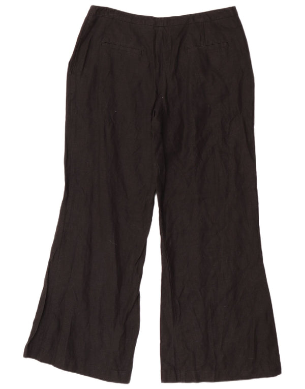 Marks & Spencer Dame Flare Casual Bukser UK 14 Large W32 L30 Sort
