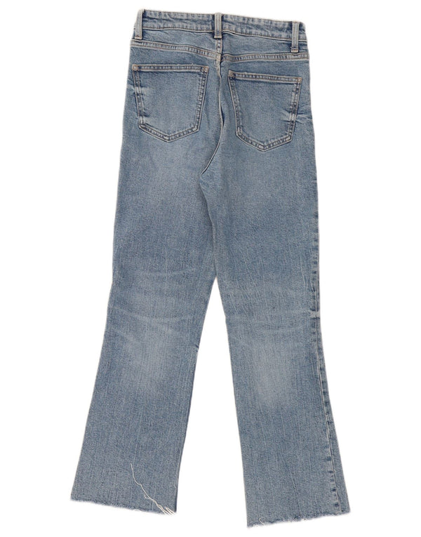 Zara Dame Bootcut Jeans EU 34 2XS W24 L26 Blå