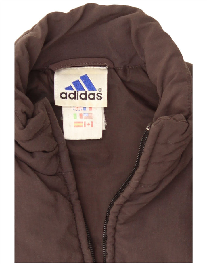 Adidas Dame Polstret Gilet UK 10 Lille brun polyamid