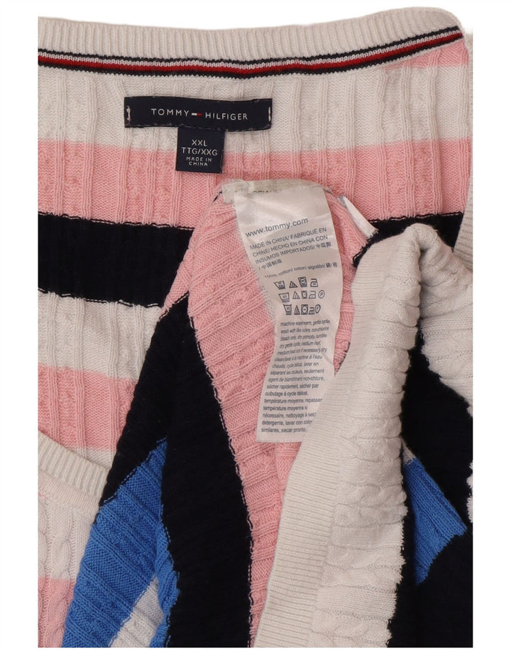 Tommy Hilfiger Herre Boat Neck Jumper Sweater 2XL Multicolored Classic