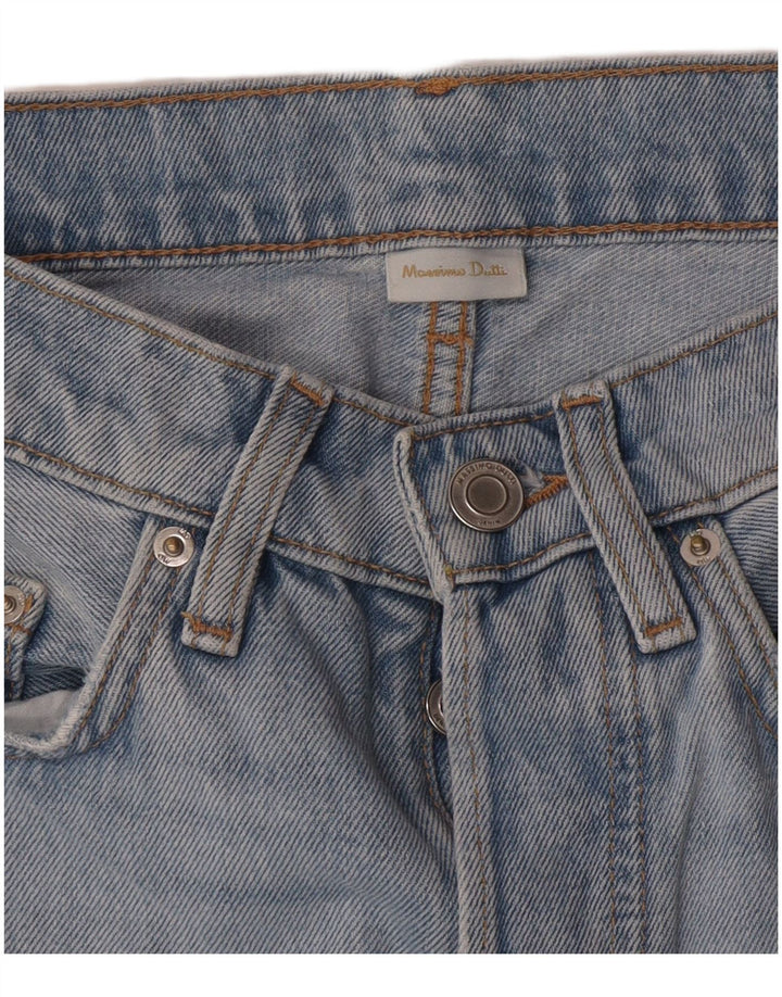Massimo Dutti Dame Straight Jeans W25 L28 Blå