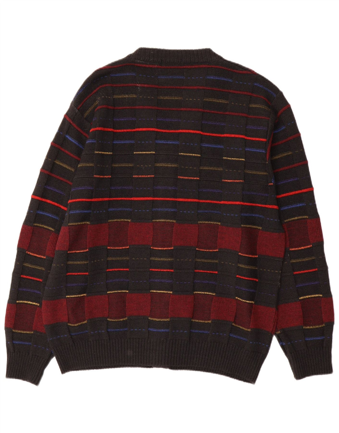 Vintage herre cardigan sweater IT 48 Medium Sort ternet uld