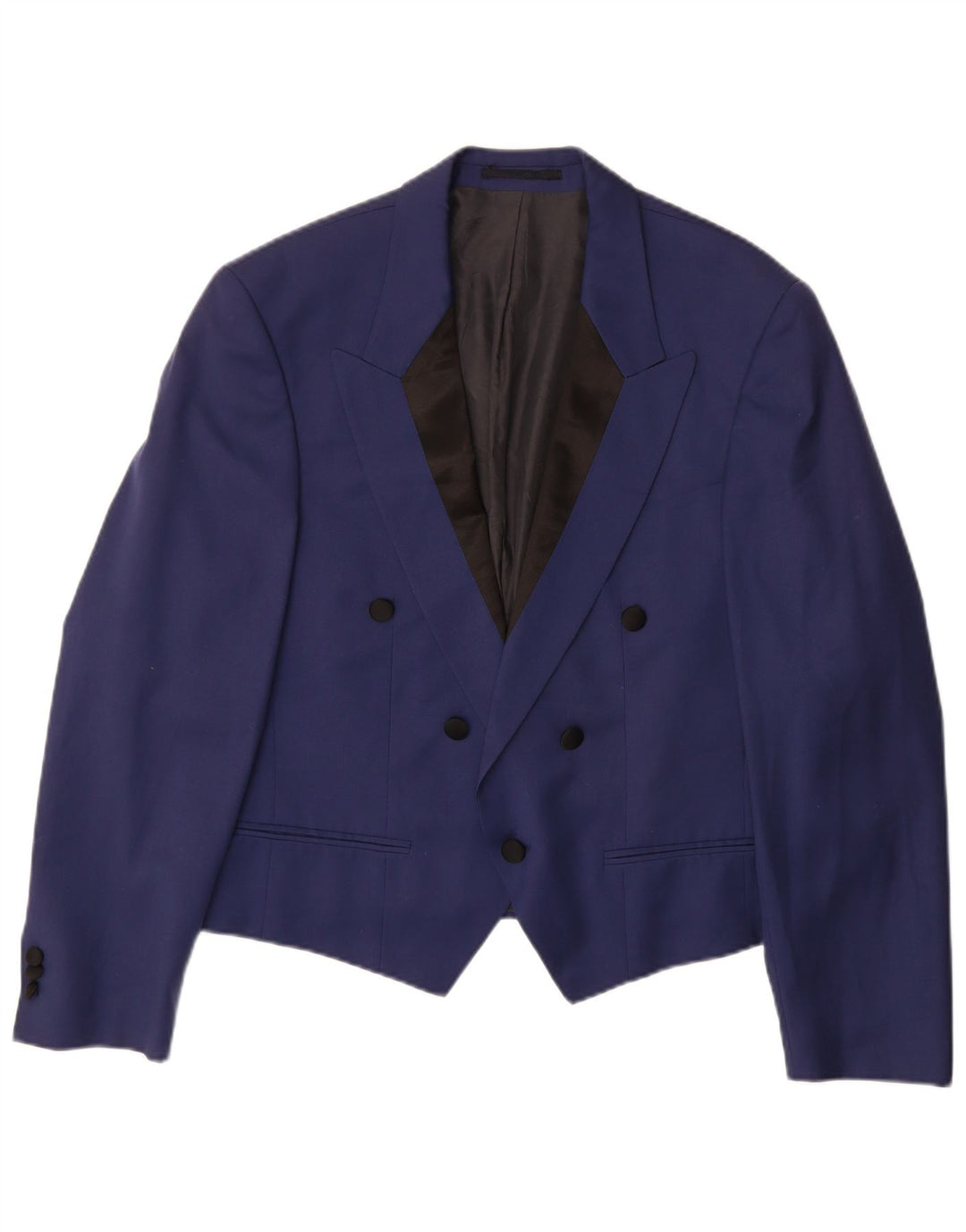 Vintage Herre Berlin Blazer Jacket UK 38 Medium Navy Blue Colourblock