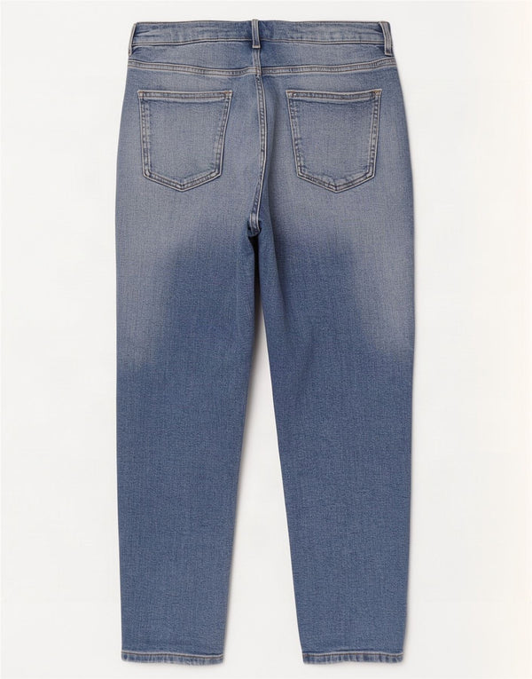 Marks & Spencer Dame Mom Tapered Jeans UK 16 Large W32 L26 Blue