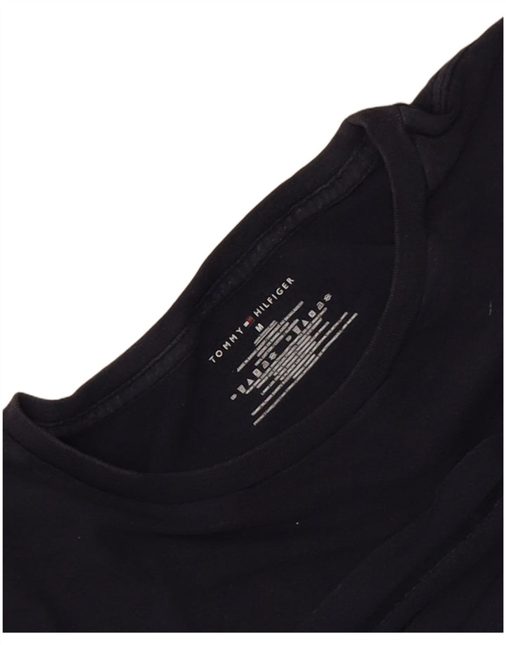 Tommy Hilfiger Herre T-Shirt Top Medium Marineblå Bomuld