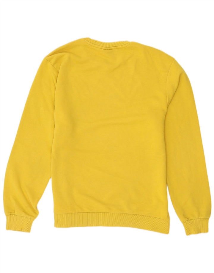 Fila Herre Sweatshirt Jumper Medium Gul Bomuld