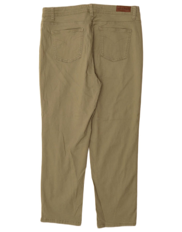 CALVIN KLEIN koniske fritidsbukser til kvinder US 10 Large W30 L27 Grøn