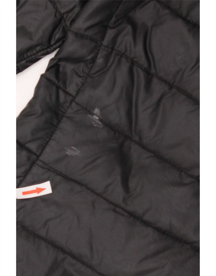 Puffa Dame Hooded Polstret Frakke UK 8 Small Black Nylon
