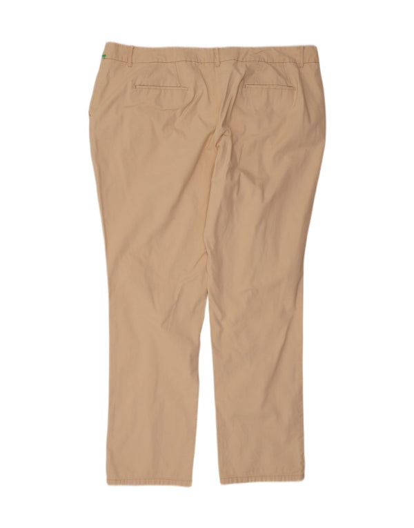 Boden Dame Slim Chino Bukser UK 22 3XL W44 L32 Beige Bomuld