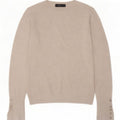 Zara sweater med rund hals til kvinder UK 12 Medium Grey Flecked Viscose