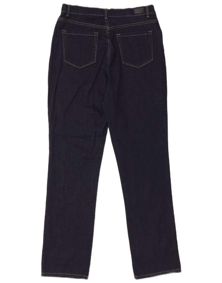 LEE Dame Højtaljede Lige Jeans US 10 Large W30 L32 Navy Blue