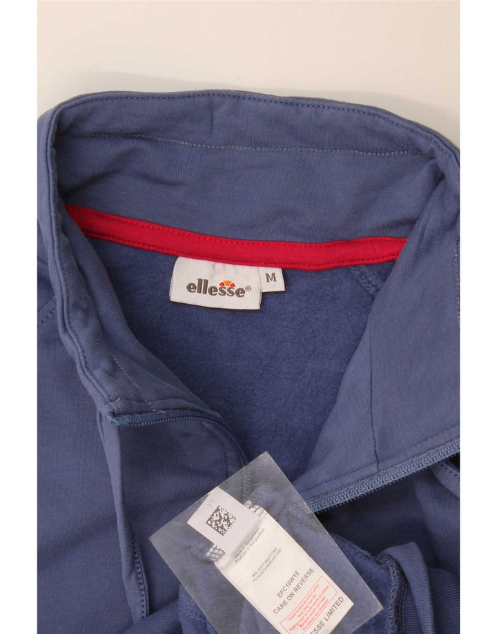 Ellesse Dame Grafisk Træningsdragt Top Jakke UK 14 Medium Navy Blue Bomuld