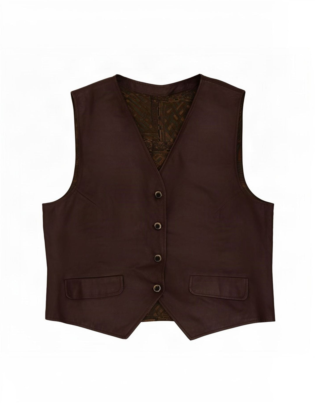 Vintage herrevest lille brun