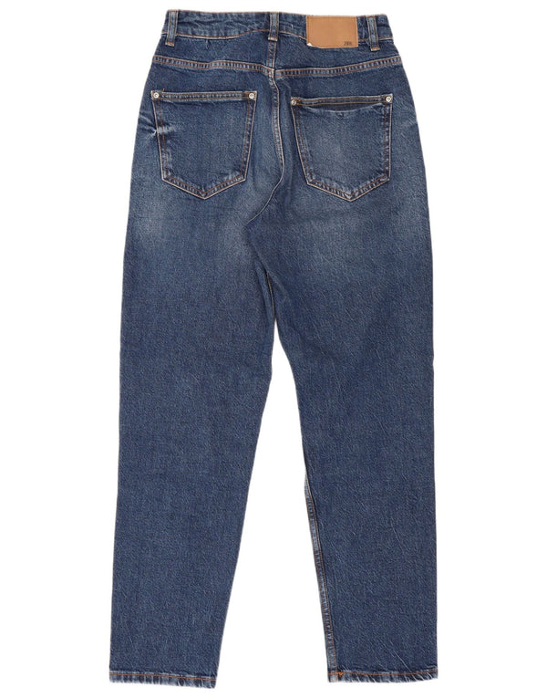 Marks & Spencer Kvinder Højtaljede tilspidsede Jeans EU 36 XS W26 L28 Blå