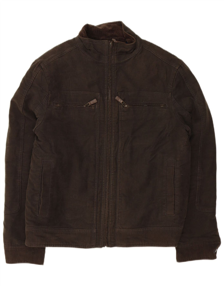 MARKS & SPENCER Bomberjakke til mænd UK 38 Medium Brun Bomuld