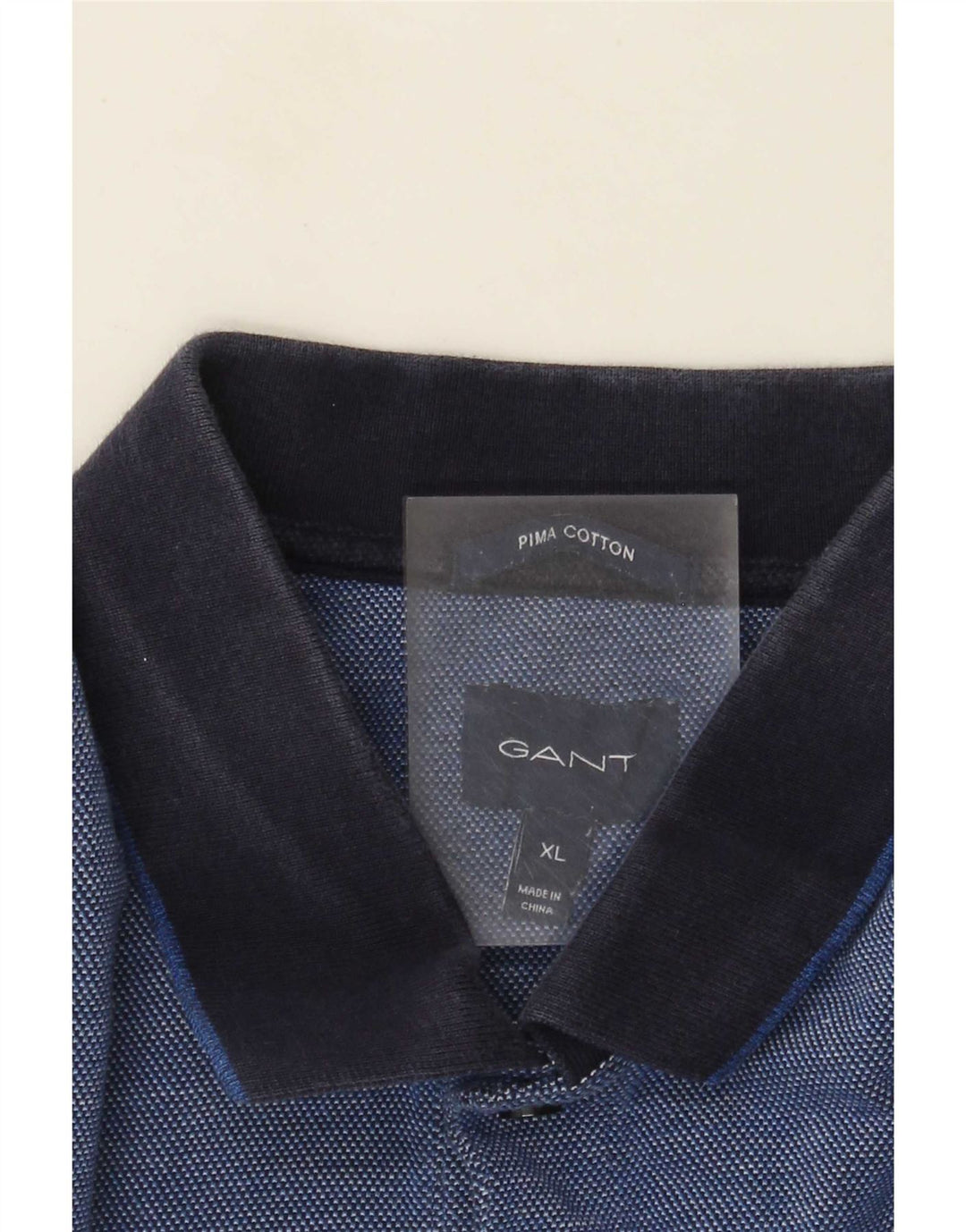 Gant Polo Shirt til mænd XL Blå Colourblock Bomuld