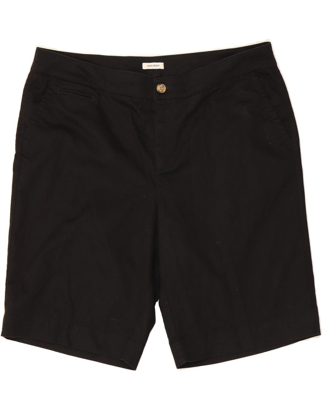 DOCKERS Womens Chino Shorts US 18 2XL W38  Black Cotton Vintage Dockers and Second-Hand Dockers from Messina Hembry 