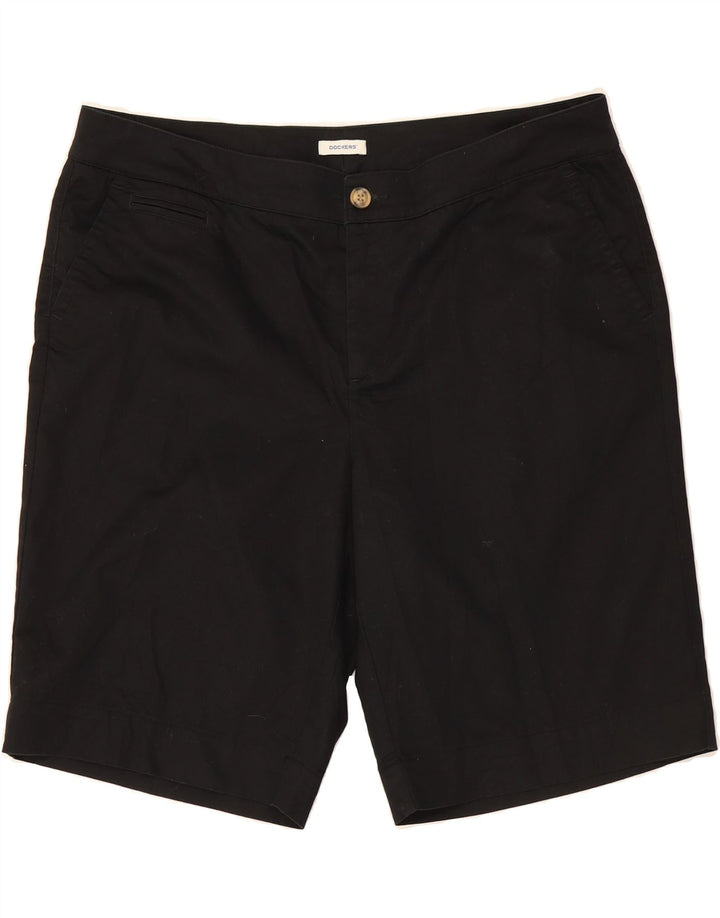 DOCKERS Womens Chino Shorts US 18 2XL W38  Black Cotton Vintage Dockers and Second-Hand Dockers from Messina Hembry 