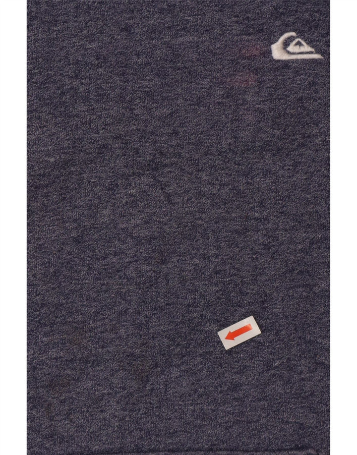 Quiksilver Herre hættetrøje Jumper Medium Blue Flecked Bomuld