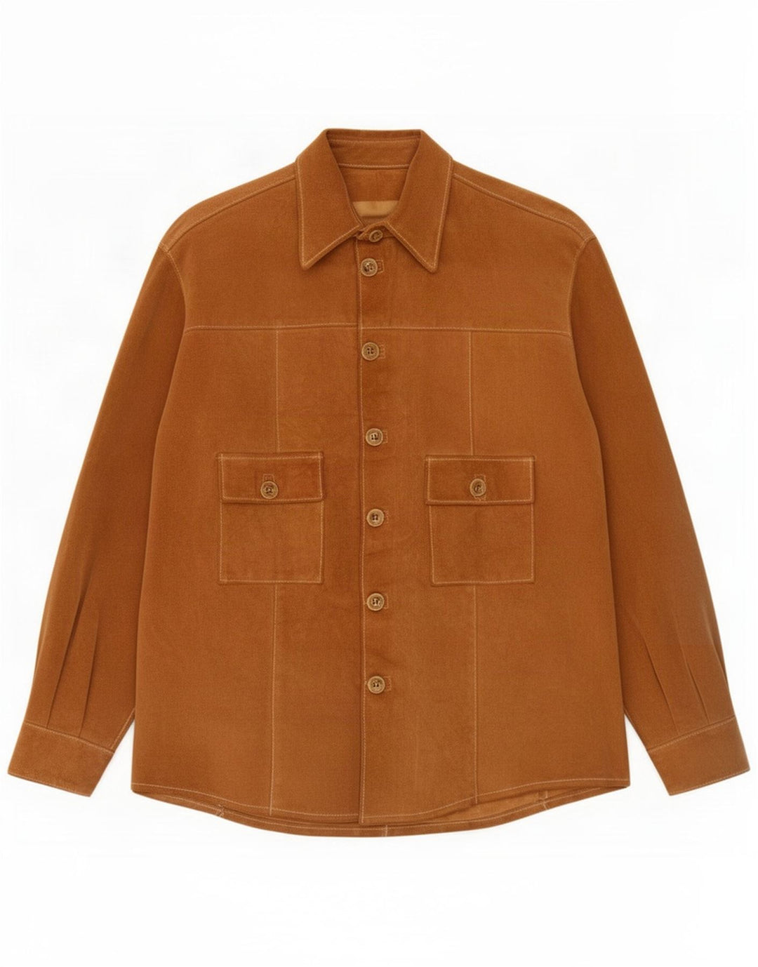 Vintage herre ruskindsjakke XL brun