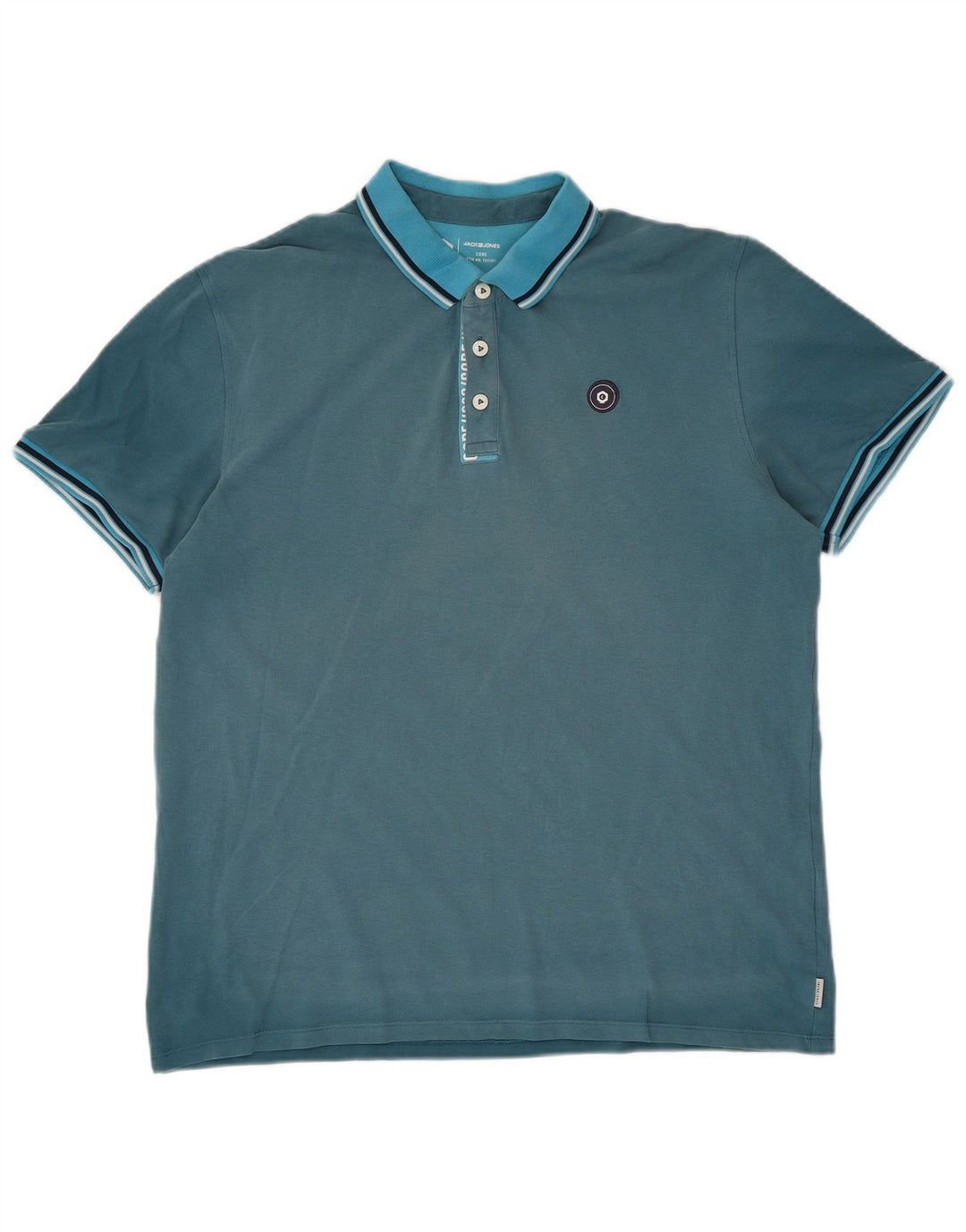 JACK & JONES Poloshirt til mænd XL Blå Bomuld