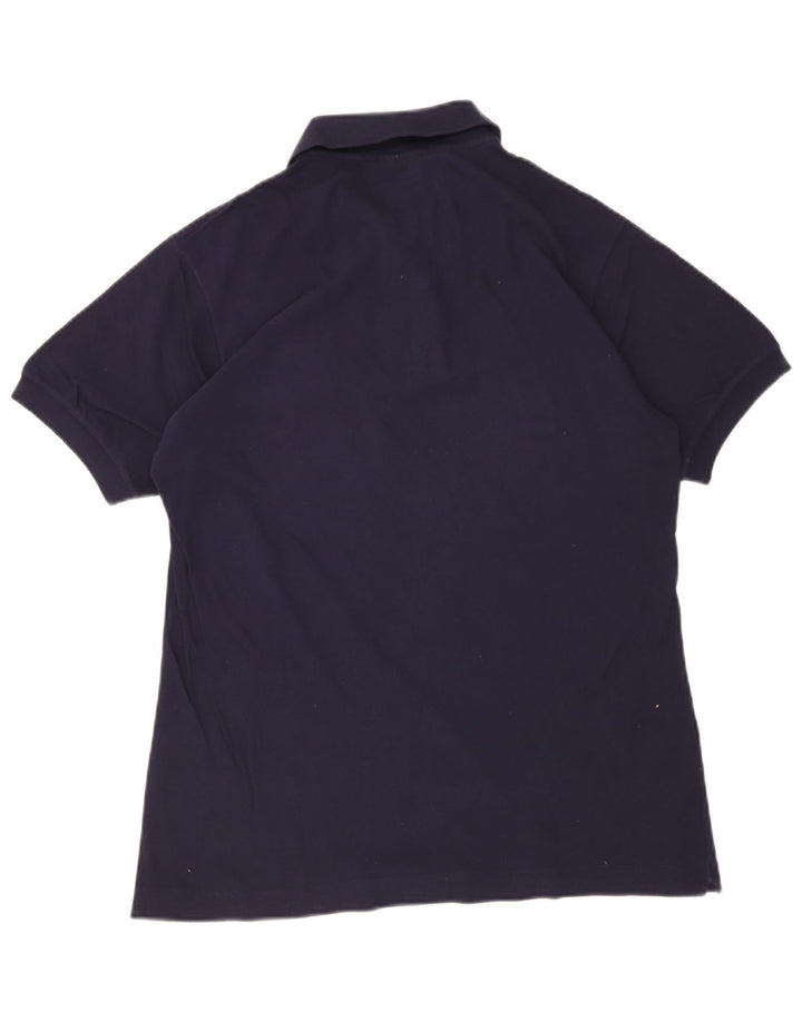Lacoste herre poloshirt størrelse 4 Medium marineblå bomuld
