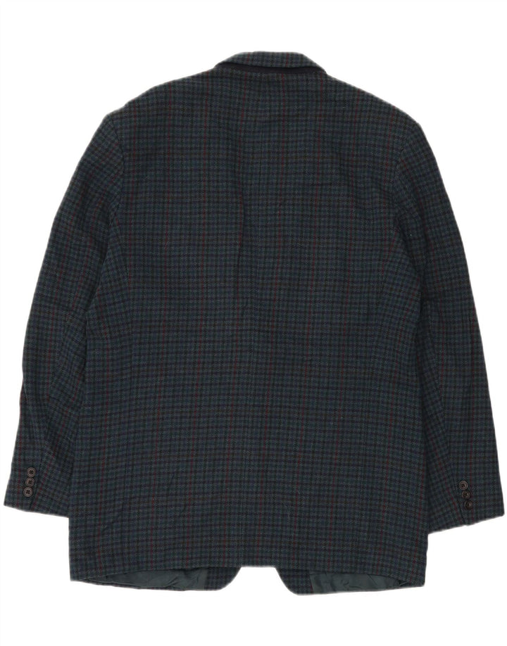 Marks & Spencer Herre St. Michael Blazer Jacket UK 44 XL Grøn Houndstooth
