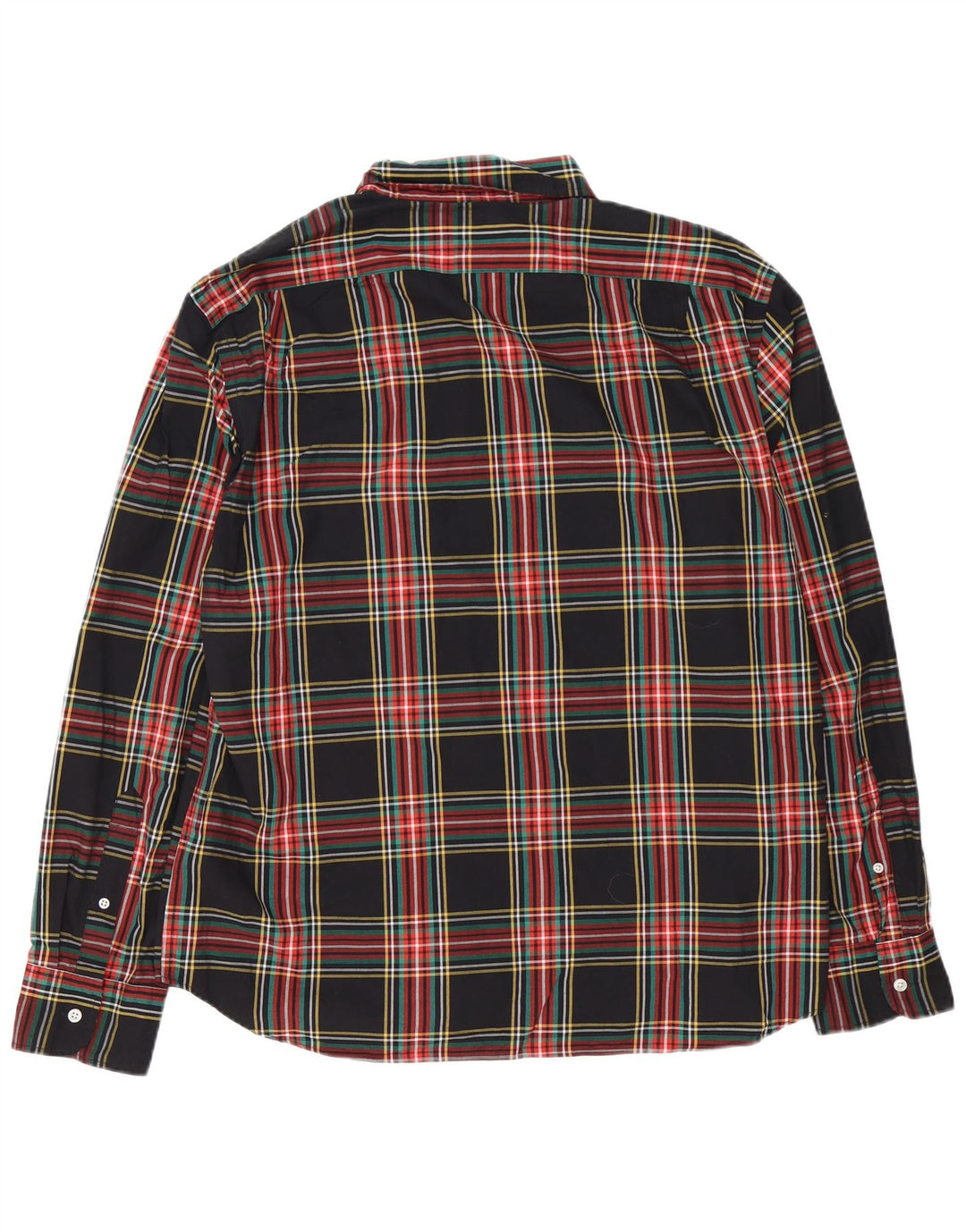 J. Crew Herreskjorte XL Sort Plaid Bomuld
