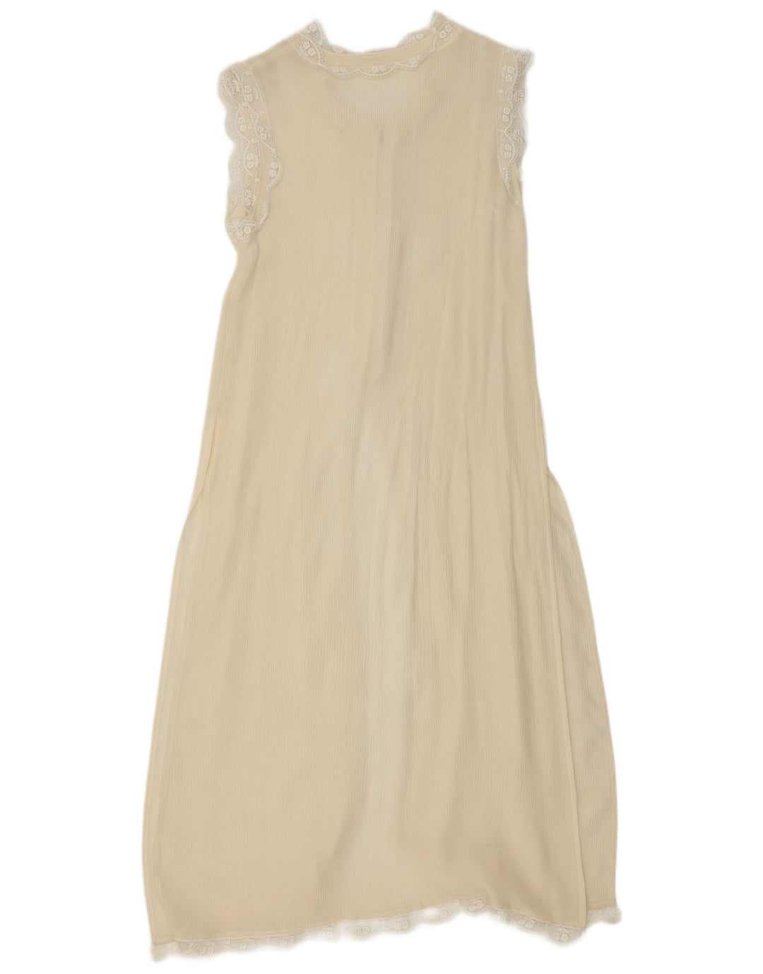 Vintage Dame Slip Dress UK 10 Small Off White