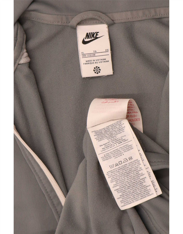 Nike træningsdragt topjakke til drenge 13-14 år XL Grå Colourblock Polyester