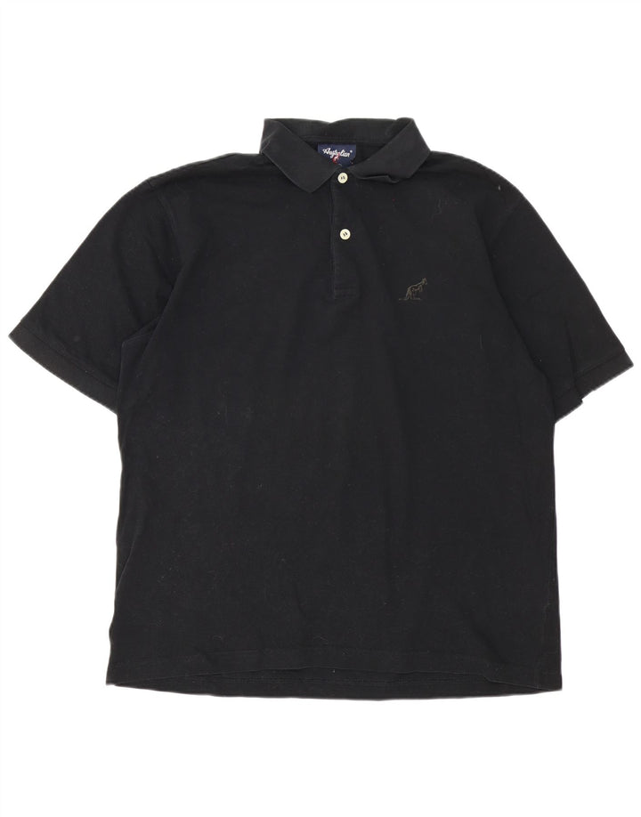 AUSTRALIAN L'ALPINA Poloshirt til mænd IT 50 Medium Sort