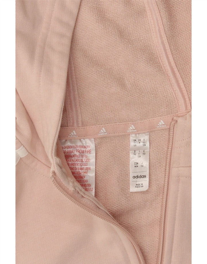 ADIDAS hættetrøje med lynlås til piger 11-12 år Pink