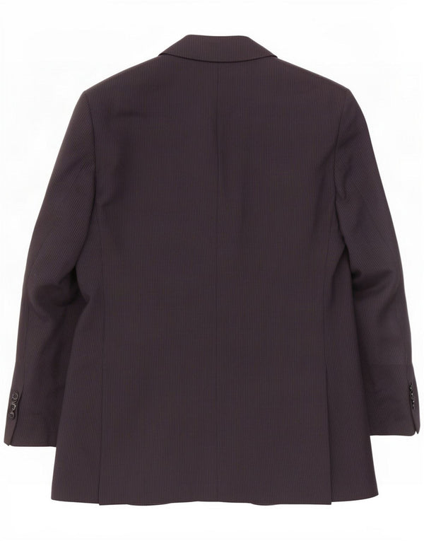 Marks & Spencer Herre Blazer Jacket UK 40 Medium Navy Blue Pinstripe