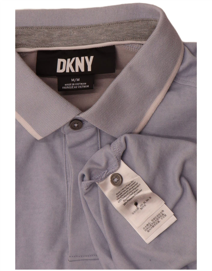 Dkny Herre Polo Shirt Medium Blå Bomuld