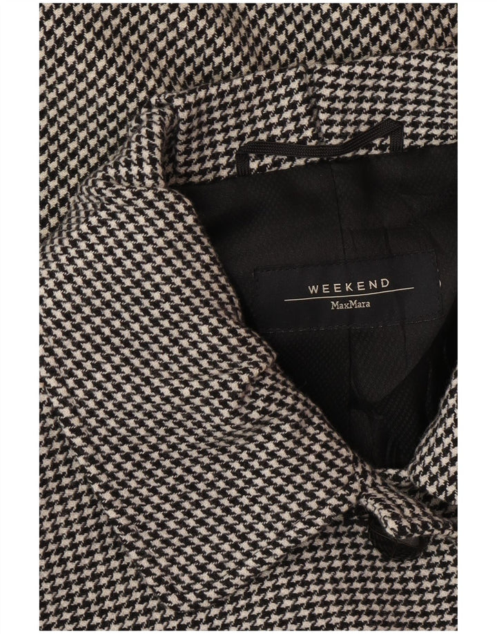 MAX MARA Dame 4-knaps 2-delt nederdelsæt UK 10 Small W28 Grey Classic