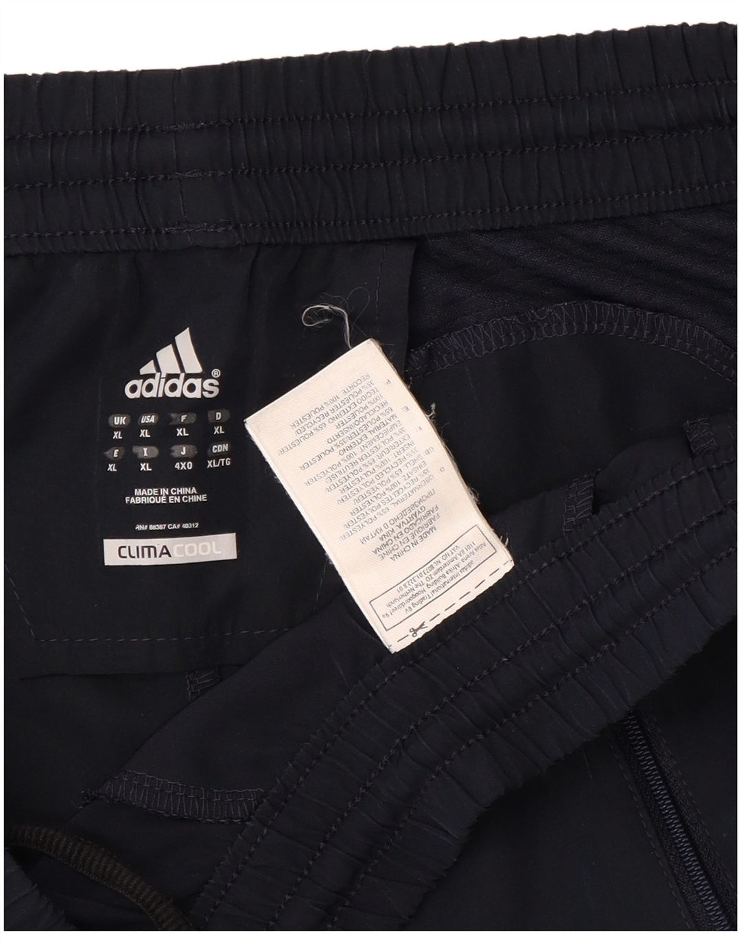 Adidas Herre Climacool Sport Shorts XL Navy Blue Polyester