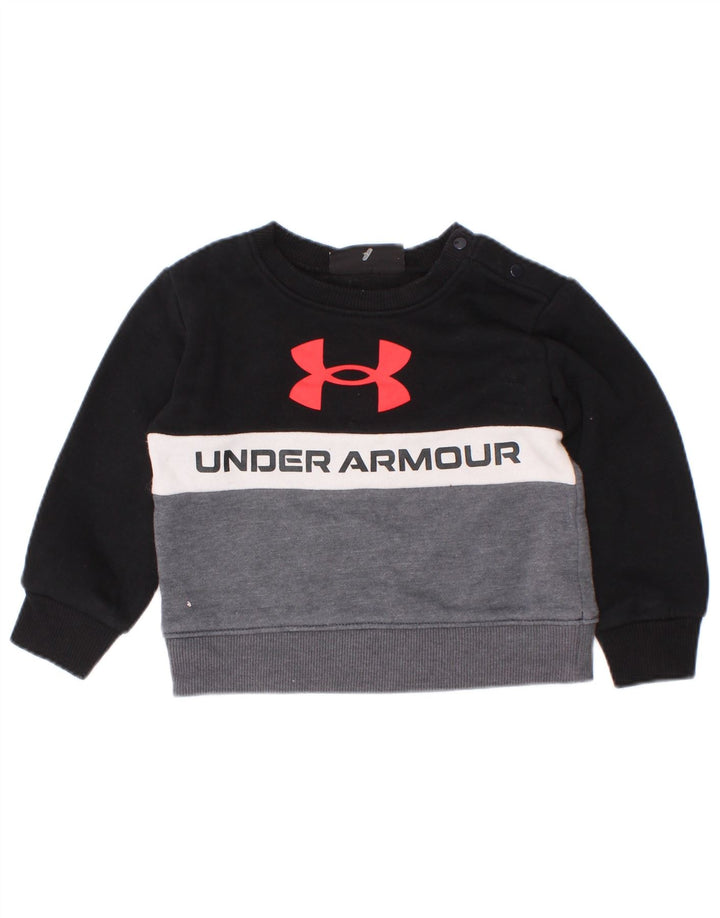 Under Armour Baby Boys Grafisk Sweatshirt Jumper 9-12 måneder Sort