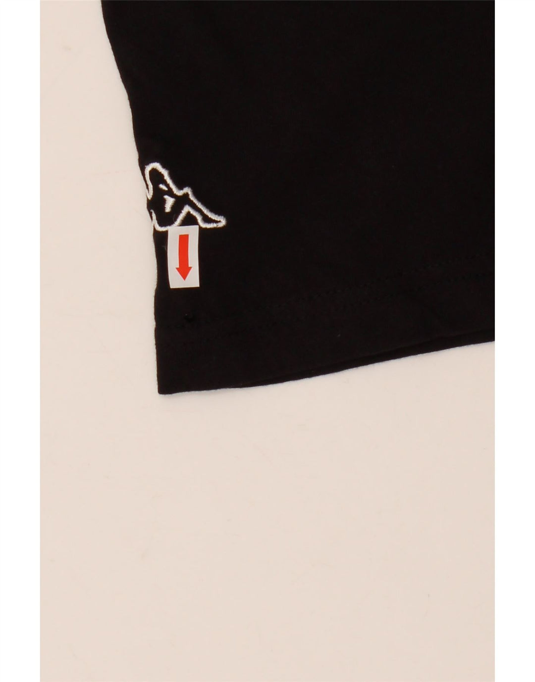 Kappa Herre Grafisk T-Shirt Top Medium Sort Bomuld