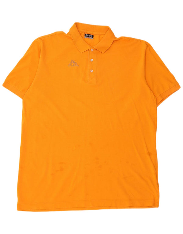 Kappa herre poloshirt 3XL orange bomuld