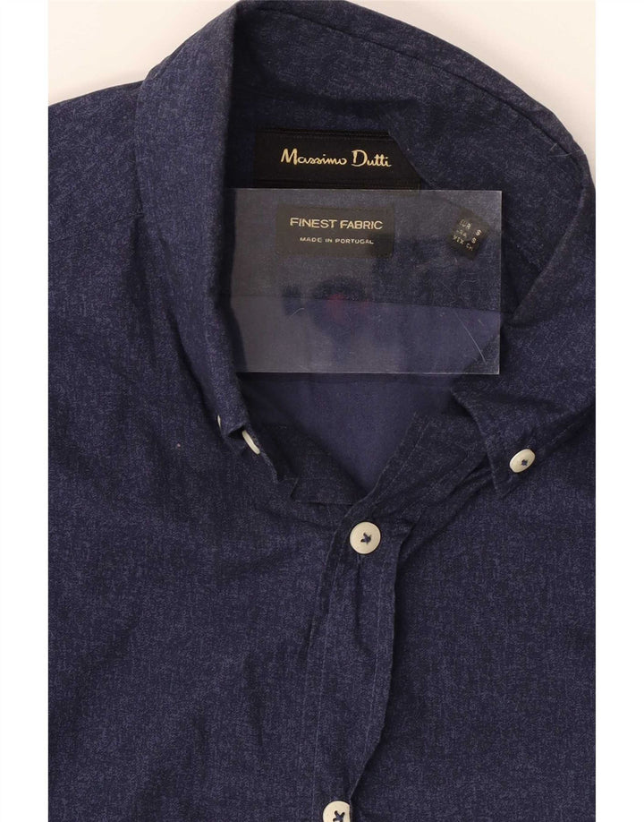 Massimo Dutti herreskjorte lille marineblå
