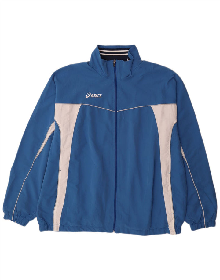 Asics Træningsdragt til mænd Topjakke 2XL Blå Colourblock Polyester