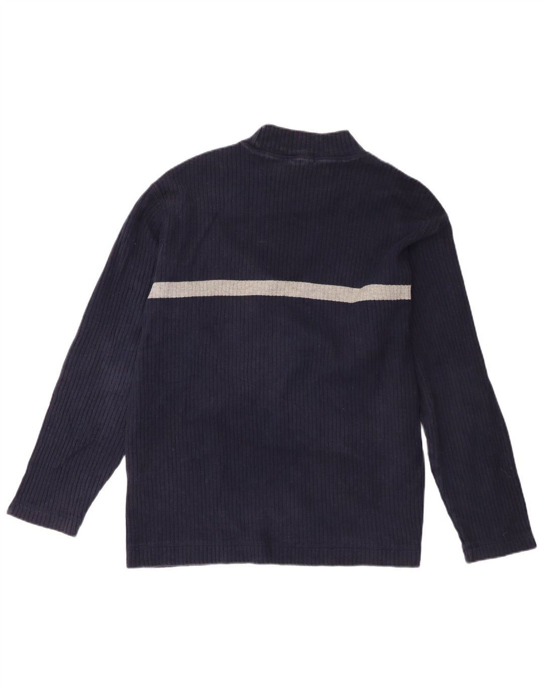 Nautica Herre Top Langærmet Medium Navy Blue Colourblock Bomuld