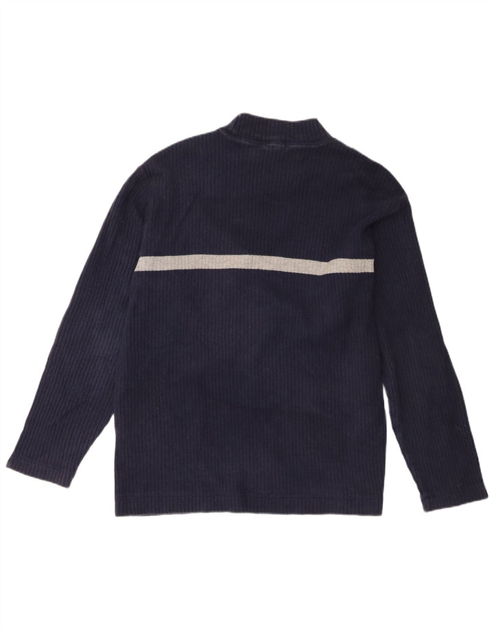 Nautica Herre Top Langærmet Medium Navy Blue Colourblock Bomuld