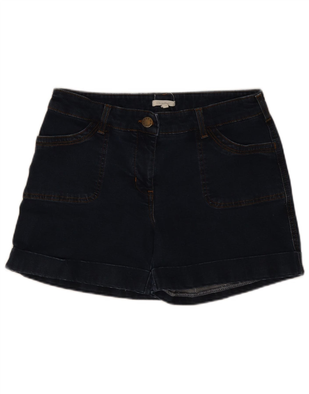 White Stuff Dame denim Shorts UK 12 Medium W30 Navy Blue Bomuld