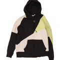 ADIDAS Womens Graphic Hoodie Jumper UK 14 Medium Multicoloured Colourblock Vintage Adidas and Second-Hand Adidas from Messina Hembry 