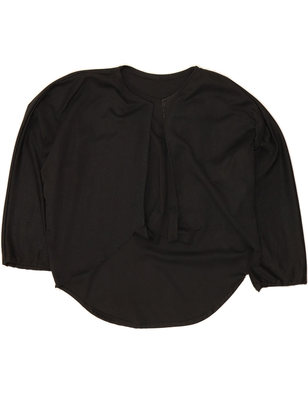 VINTAGE Womens 3/4 Sleeve Blouse Top UK 16 Large Black Vintage Vintage and Second-Hand Vintage from Messina Hembry 