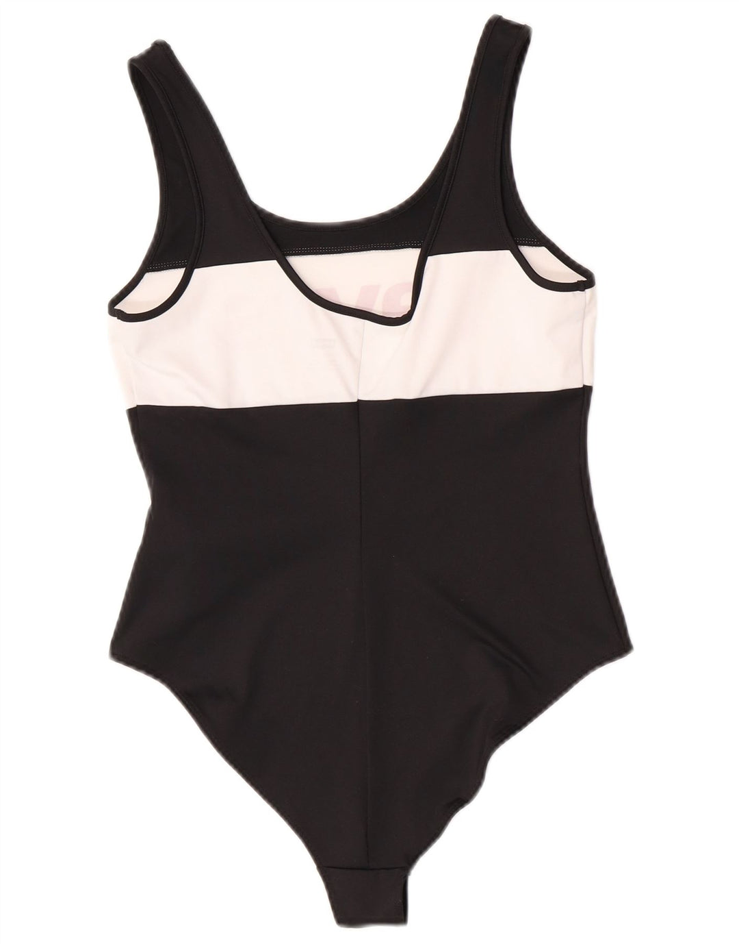 Levi's Kvinders Grafisk Bodysuit UK 12 Medium Sort Colourblock Polyester