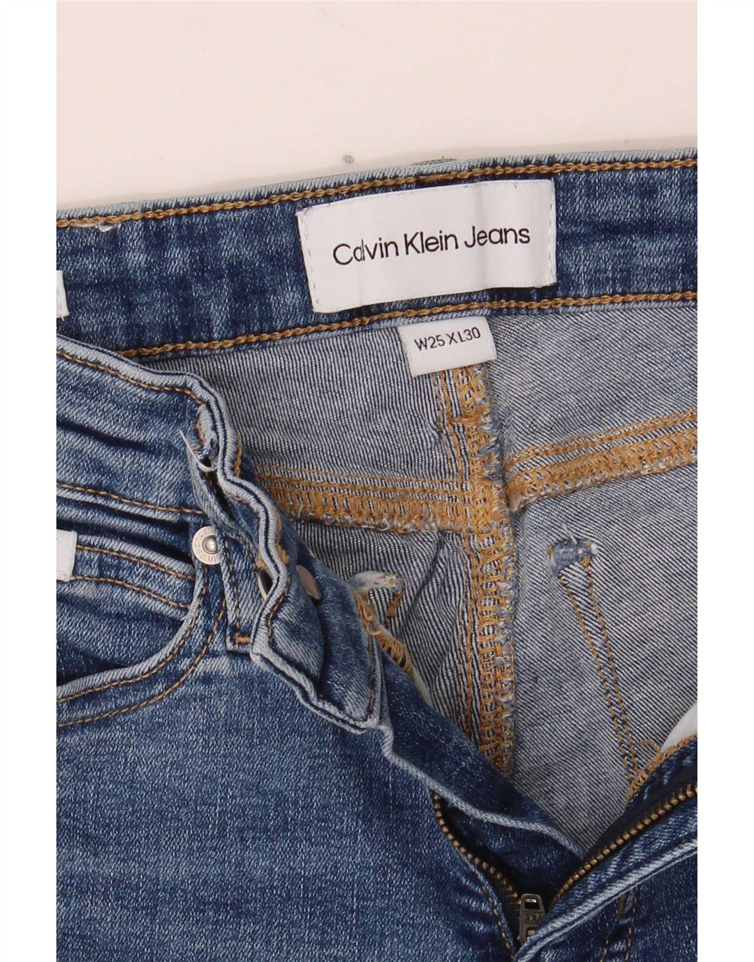 Calvin Klein Dame Skinny Jeans W25 L30 Blå