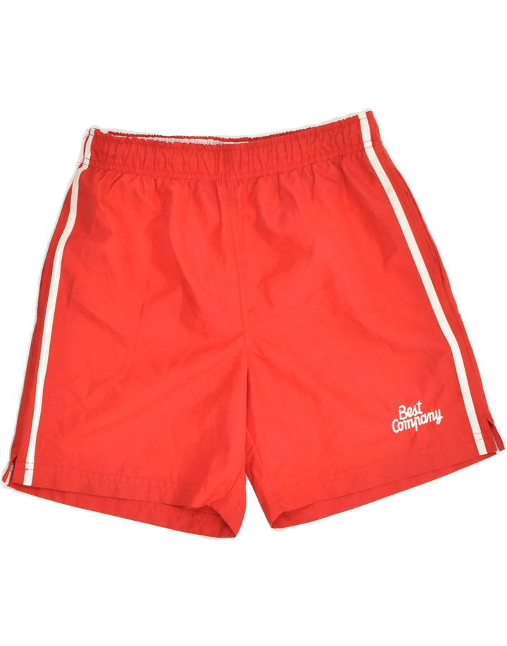 BEST COMPANY Boys Sport Shorts 13-14 Years Red Polyester | Vintage Best Company | Thrift | Second-Hand Best Company | Used Clothing | Messina Hembry 